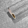 CHIHUT 15.7''x236'' Silver Glitter Contact Paper Peel and Stick Wallpaper by CHIHUT