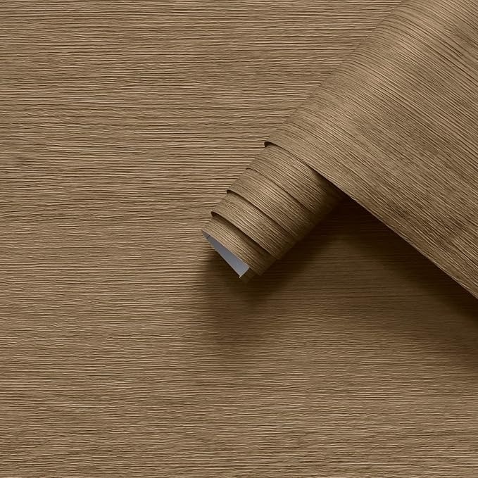 Grasscloth Wallpaper Peel and Stick Tan Texture Wallpaper by HolomeyWallpaper