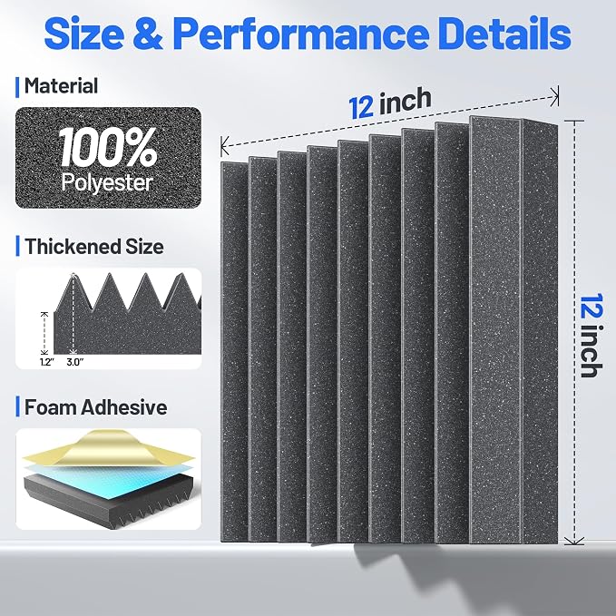 36 Pack Sound Proof Foam Panels - Image 6