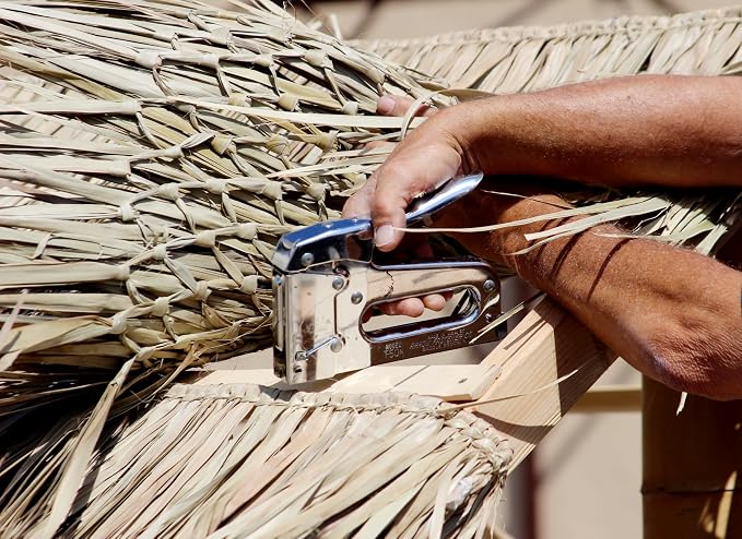 Forever Bamboo Mexican Palm Thatch Roof Runner Roll Duck Blind Grass Tiki Hut - Image 2