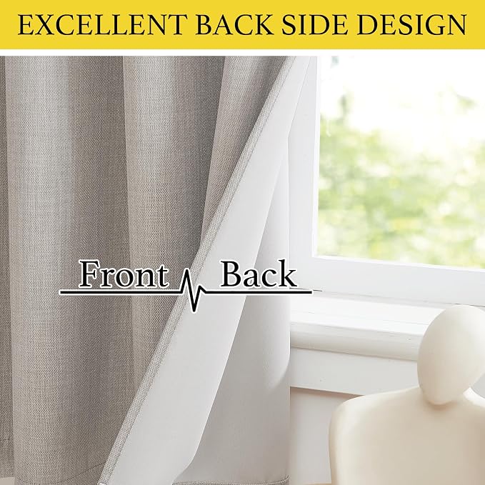NICETOWN Linen Curtain Valances - Image 5