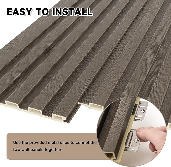 POHARE WPC Slat Wall Paneling, Acoustic Wall Panels - Image 5