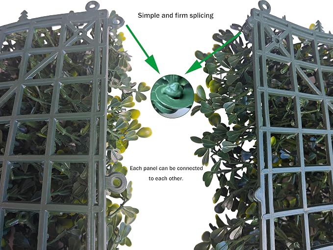 ODTORY Artificial Boxwood Roll Panels: 40 X 160 in UV-Anti Artificial Ivy - Image 4
