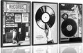 3Pcs Retro Music Poster Wall Art Fashion Black And White Photography Preppy by Yanertds