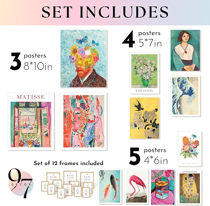 97 Decor Eclectic FRAMED Wall Art Set - Image 2