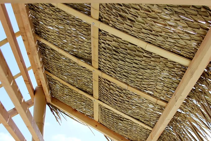 Forever Bamboo Mexican Palm Thatch Roof Runner Roll Duck Blind Grass Tiki Hut - Image 6