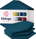Acoustic Panels 12-Pack Soundproof Wall Panels 12"X10.4"X0.4" Sound Panels High by EkkogoAcousticPanels