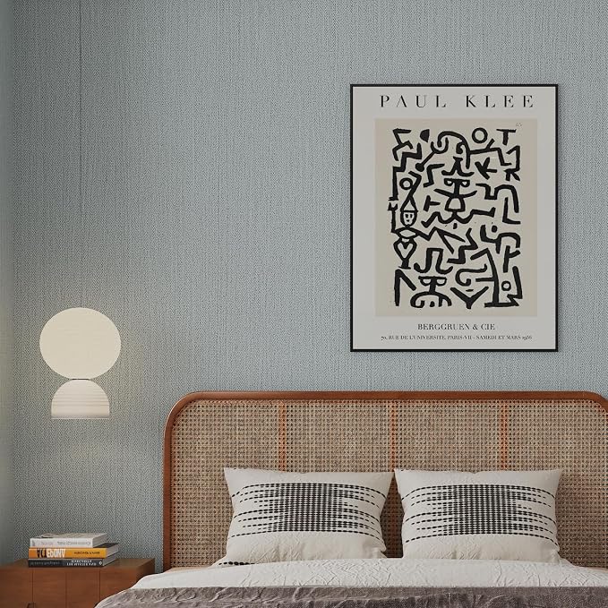 Haimin Fabric Wallpaper Textured Contact Paper Peel and Stick Faux Linen Wall - Image 4