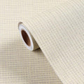 FunStick 24"x394" Grasscloth Peel and Stick Wallpaper Textured Removable Beige by FunStick