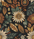 Vintage Boho Wallpaper Peel and Stick, Retro Flower Botanical Wall Paper Self by Laatse