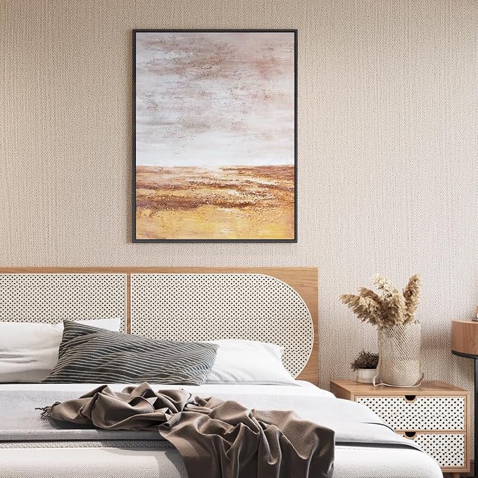 Haimin Fabric Wallpaper Textured Contact Paper Peel and Stick Faux Linen Wall - Image 4