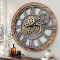 ImprovingLife The Gears Clock The Original Real Moving Gear Wall Clock Vintage by THEGEARSCLOCK