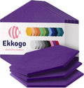 Acoustic Panels 12-Pack Soundproof Wall Panels 14"X12.1"X0.4" Sound Panels High by EkkogoAcousticPanels