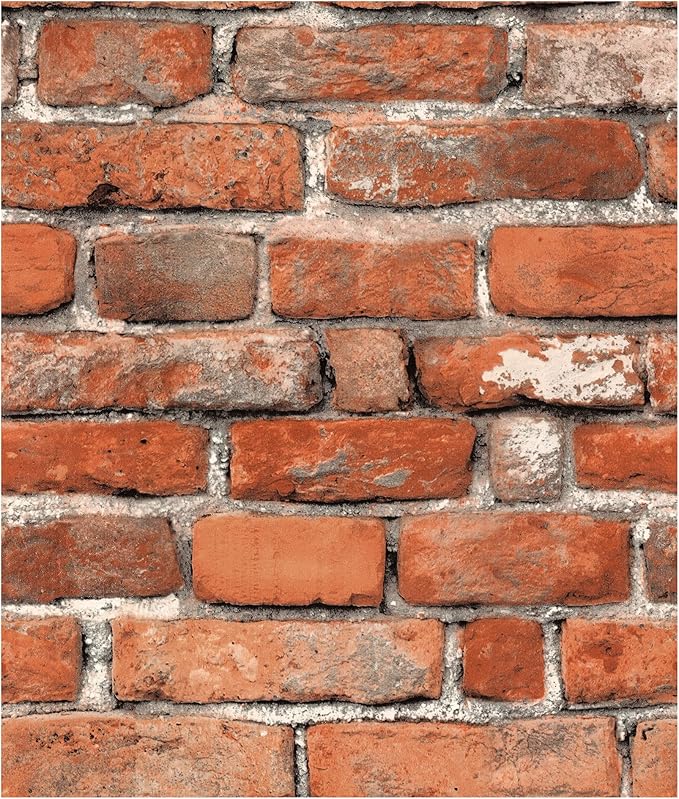 Faux Brick Peel and Stick Wallpaper 17.7" x 197" Contact Paper by TilTil