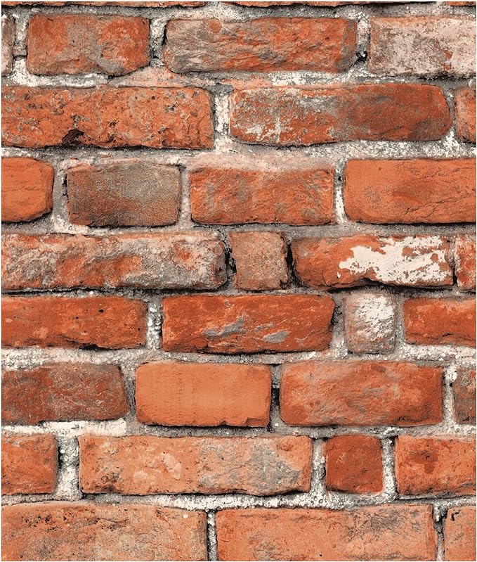 Faux Brick Peel and Stick Wallpaper 17.7" x 78.7" Contact Paper by TilTil