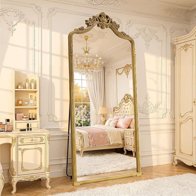 71"x32"Arched Full Length Floor Mirror, Full Body Mirrors - Image 3