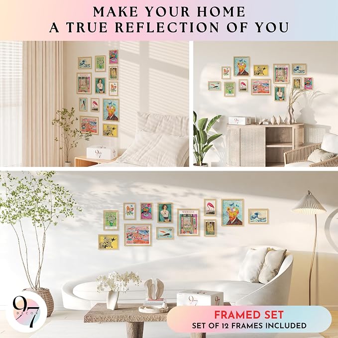 97 Decor Eclectic FRAMED Wall Art Set - Image 4