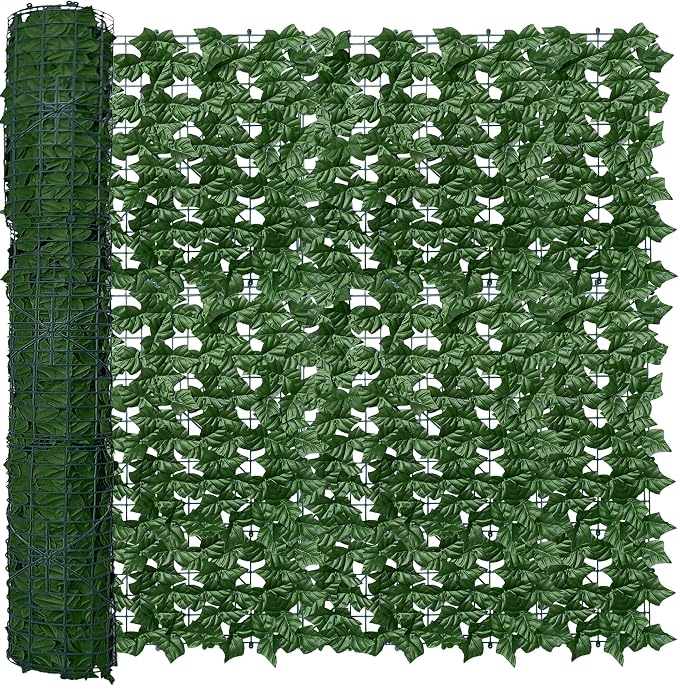 ODTORY Artificial Fence Privacy Screen: 4FT x 50FT UV-Anti Faux Greenery by ODTORYHOME