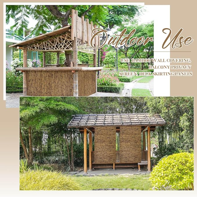 Juexica 1 Pcs Natural Bamboo Wall Panel - Image 6