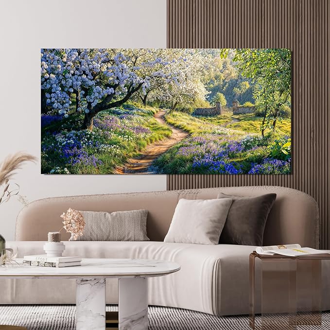 Large Canvas Wall Art Decor Large Modern Green Wall Art - Image 5