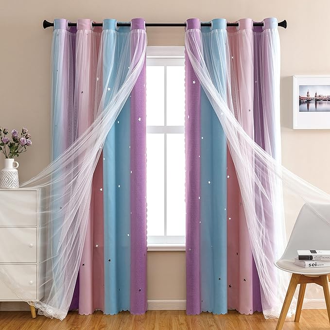 XiDi Dream Star Blackout Curtains by Addsomecolortolife