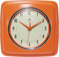 Infinity Instruments Retro – 9 Inch Square Silent Non-Ticking Mid Century by InfinityInstruments