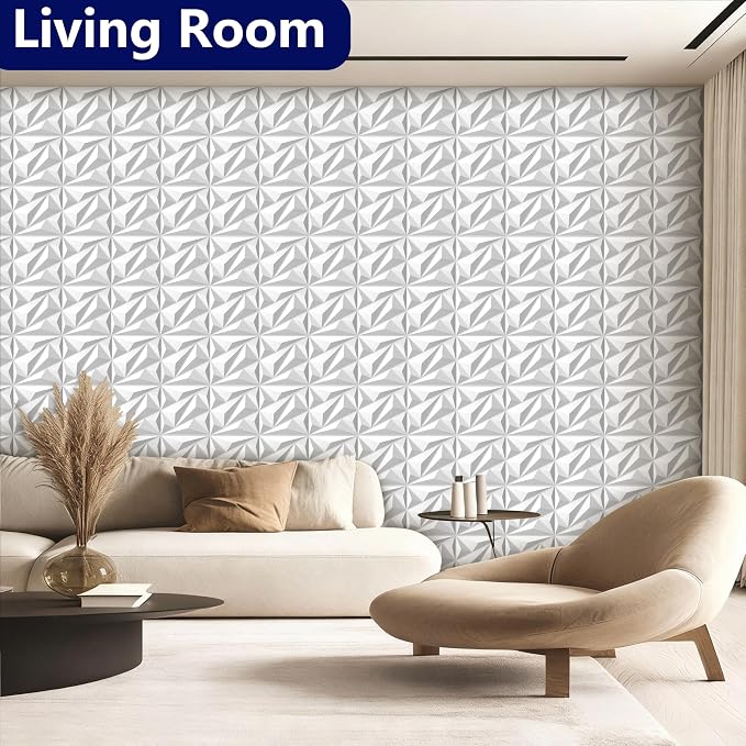 3D Wall Panel for Interior Wall Decor, PVC Wall Panels for Living Room Bedroom - Image 6