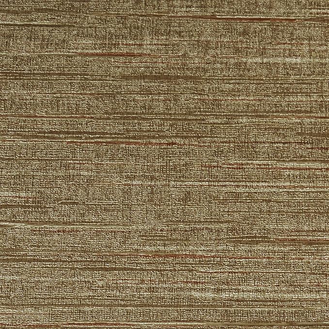 Livelynine Gold Grasscloth Peel and Stick Wallpaper Textured Accent Wall Paper - Image 6