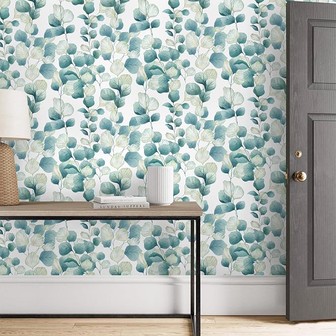 Timeet Peel and Stick Wallpaper Boho Leaf Contact Paper Removable Self Adhesive - Image 3