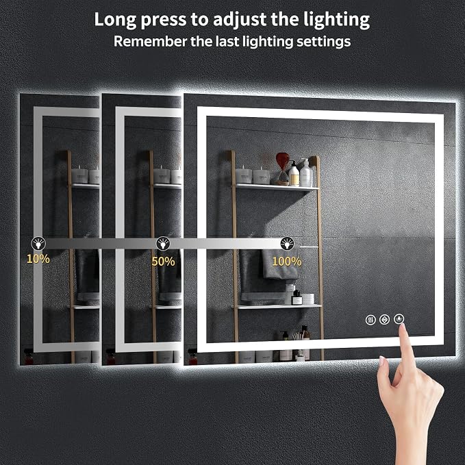 40"x36" LED Bathroom Mirror - Image 6