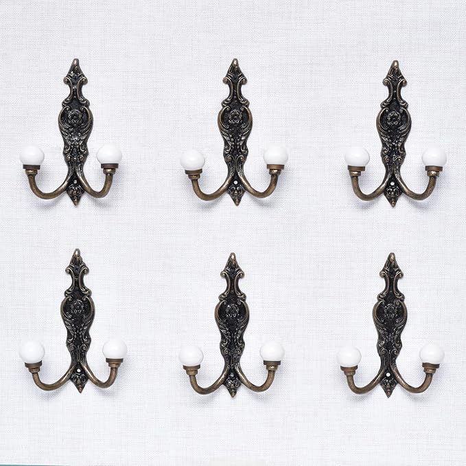 Indian Shelf Pack of 12 Heavy Duty Double Hooks - Image 8