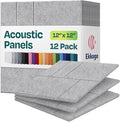 Acoustic Panels 12-Pack Soundproof Wall Panels 12"x12"x0.4" Decorative Sound by EkkogoAcousticPanels