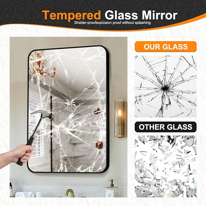 Delma Bathroom Mirror, High-Definition Vanity Mirror, Versatile Mirror - Image 6