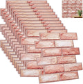 12PCS 3D Wall Panels Peel and Stick Foam Faux Brick Wall Panels, Self-Adhesive by GLASSWINDS
