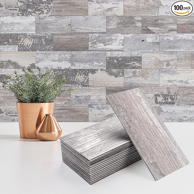 StyloVue 100 Pieces Peel and Stick Backsplash by StyloVue