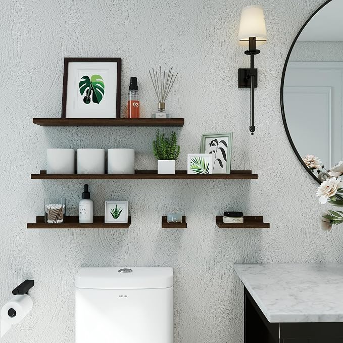 Floating Shelves for Wall Decor, Long Wall Mounted Storage Shelf for Bedroom - Image 4