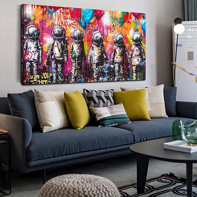 Astronaut Wall-Art by SIXTTARTCANVASWALLART