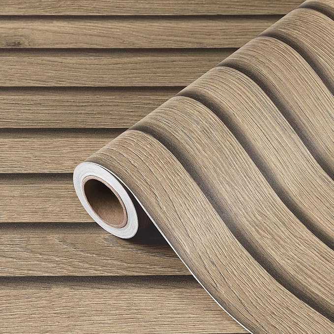 30"x160" Wood Slats Wallpaper for Bedroom Accent Walls Natural Wood Contact - Image 6