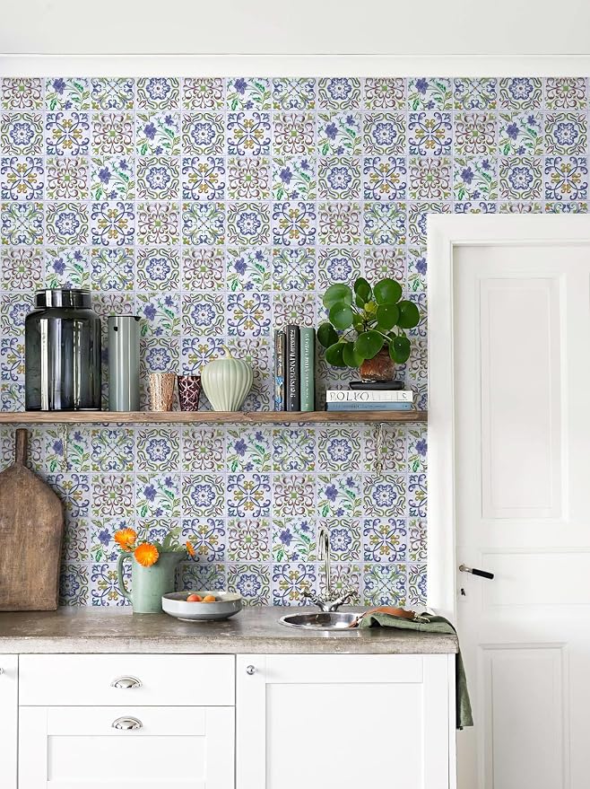 Wudnaye Peel and Stick Backsplash Wallpaper Kitchen Faux Tile Contact Paper - Image 6