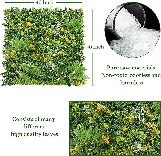 ODTORY Artificial Boxwood Hedges Panels Roll, Outdoor Indoor Home Decor - Image 2