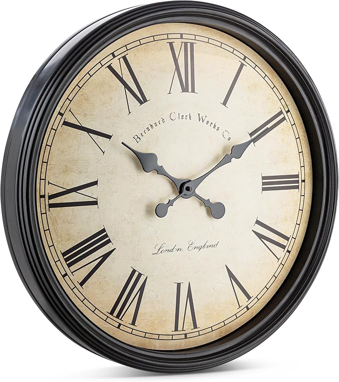 Bernhard Products Large Decorative Wall Clock 20 Inch Silent Non Ticking - Image 2