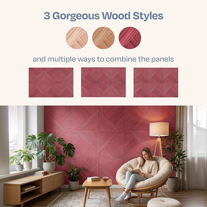 XL Acoustic Wall Panels 6-Pack Decorative Acoustic Panels High Density Sound - Image 7
