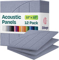 Acoustic Panels 12-Pack Soundproof Wall Panels 12"x12"x0.4" Decorative Sound by EkkogoAcousticPanels