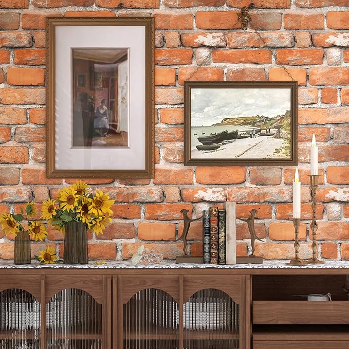 Faux Brick Peel and Stick Wallpaper 17.7" x 393" Contact Paper - Image 7