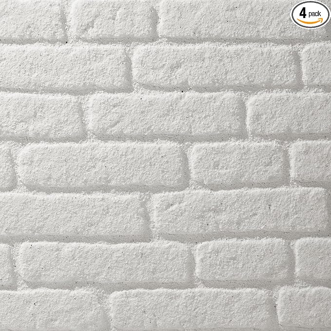 Wall!Supply 3D Wall Panels – Faux Brick, Covers 25.84 Sq Ft by WallSupply