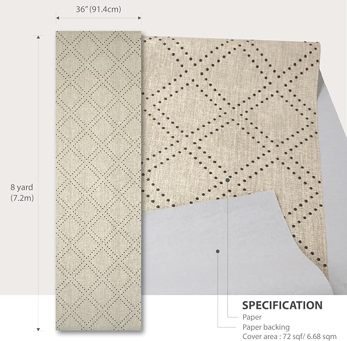 Ansehan Hand-Crafted Wallcovering HA3002 Droplets 36" W x8 Yard L Textured - Image 7