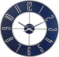 Bulova Blue Steel Oversize Wall Clock |Model C4809 by BulovaCorporation