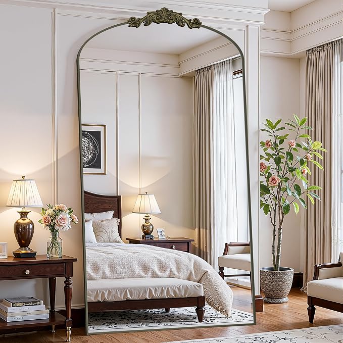 Antok Arched Full Length Mirror, Full Body Mirrors - Image 2