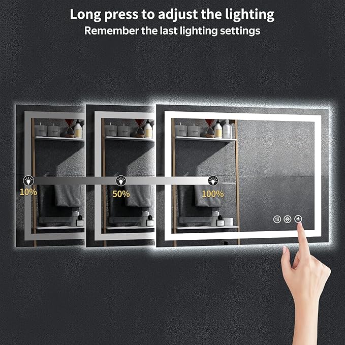 24"x36" LED Bathroom Mirror - Image 6