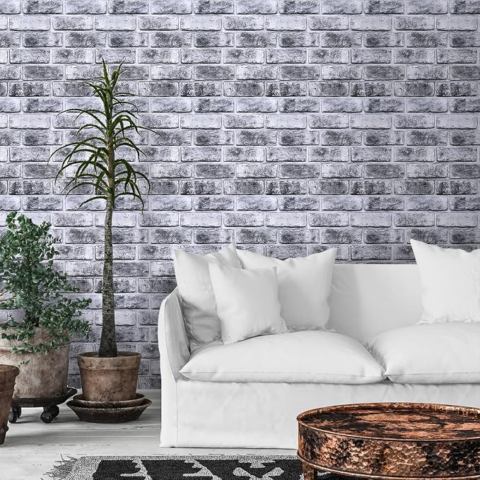 Commomy 3D Faux Brick Wall Panels Peel and Stick - Image 9